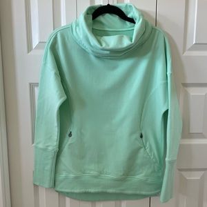 Lululemon sweatshirt with cowl neck and pouch pocket